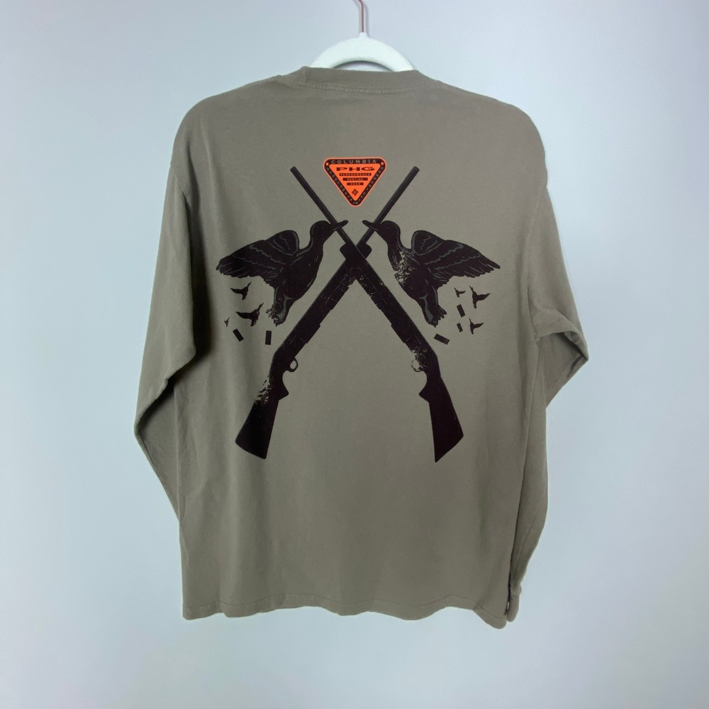 Columbia PHG Shirt Mens Medium Long Sleeve Shotgun Duck Performance Hunting Gear